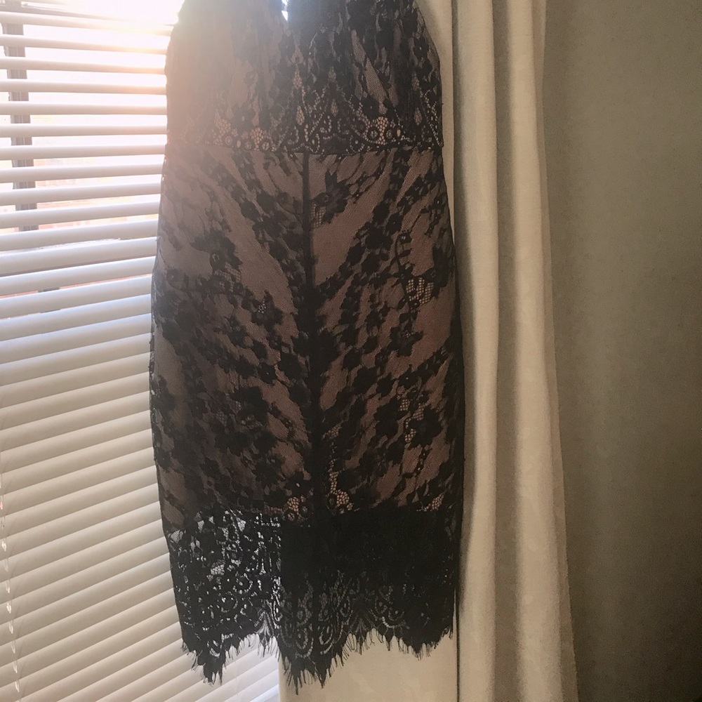 Black lace dress
